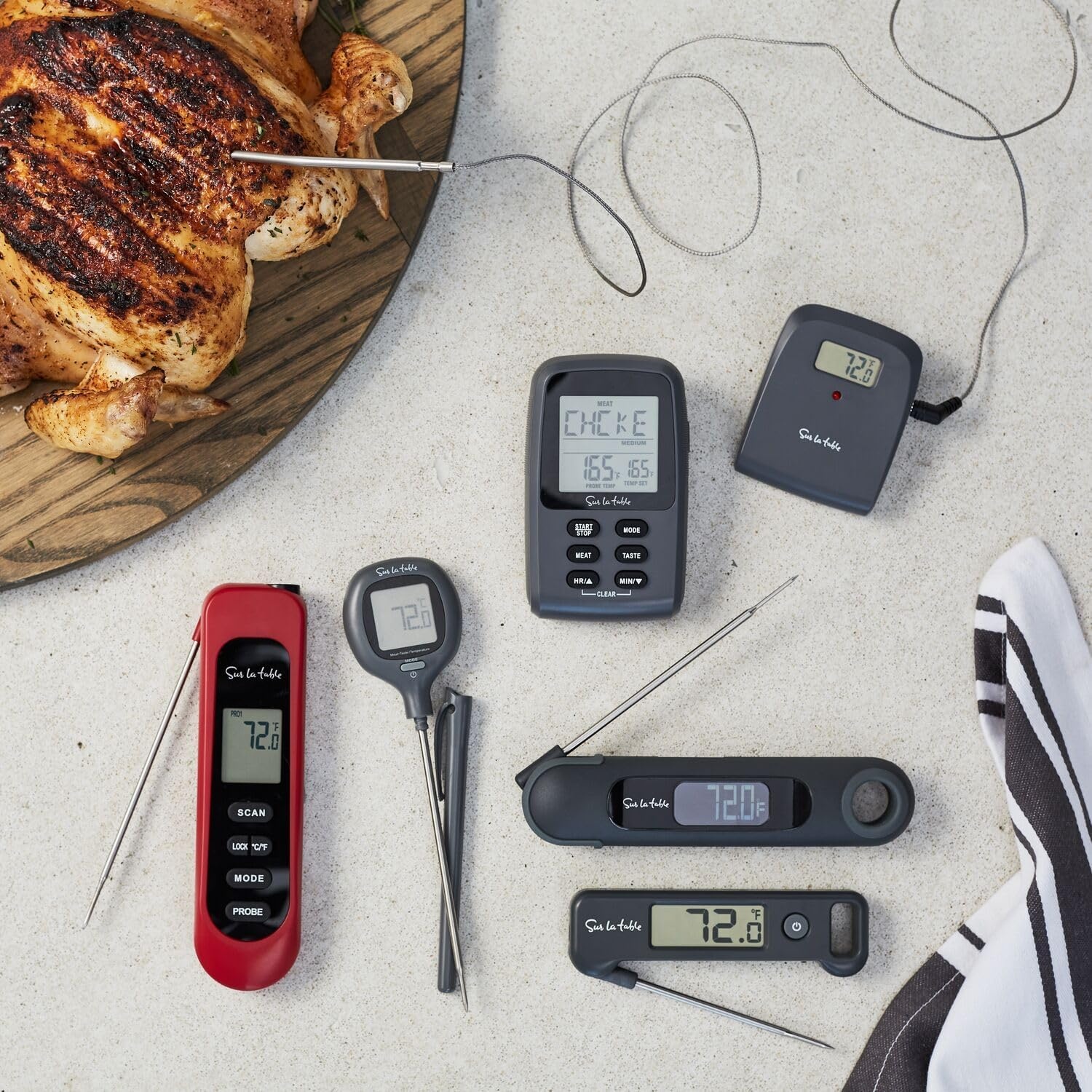 image:imageSur La Table 3In1 Thermometer Orange