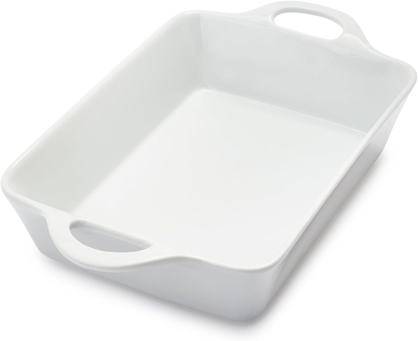 image:imageSur La Table 6 Qt Porcelain Baking Dish Rectangular Casserole Baker for Pasta Roasted Veggies ampamp Desserts Classic White Glaze Oven to Table Nesting Bakeware DishwasherWhite