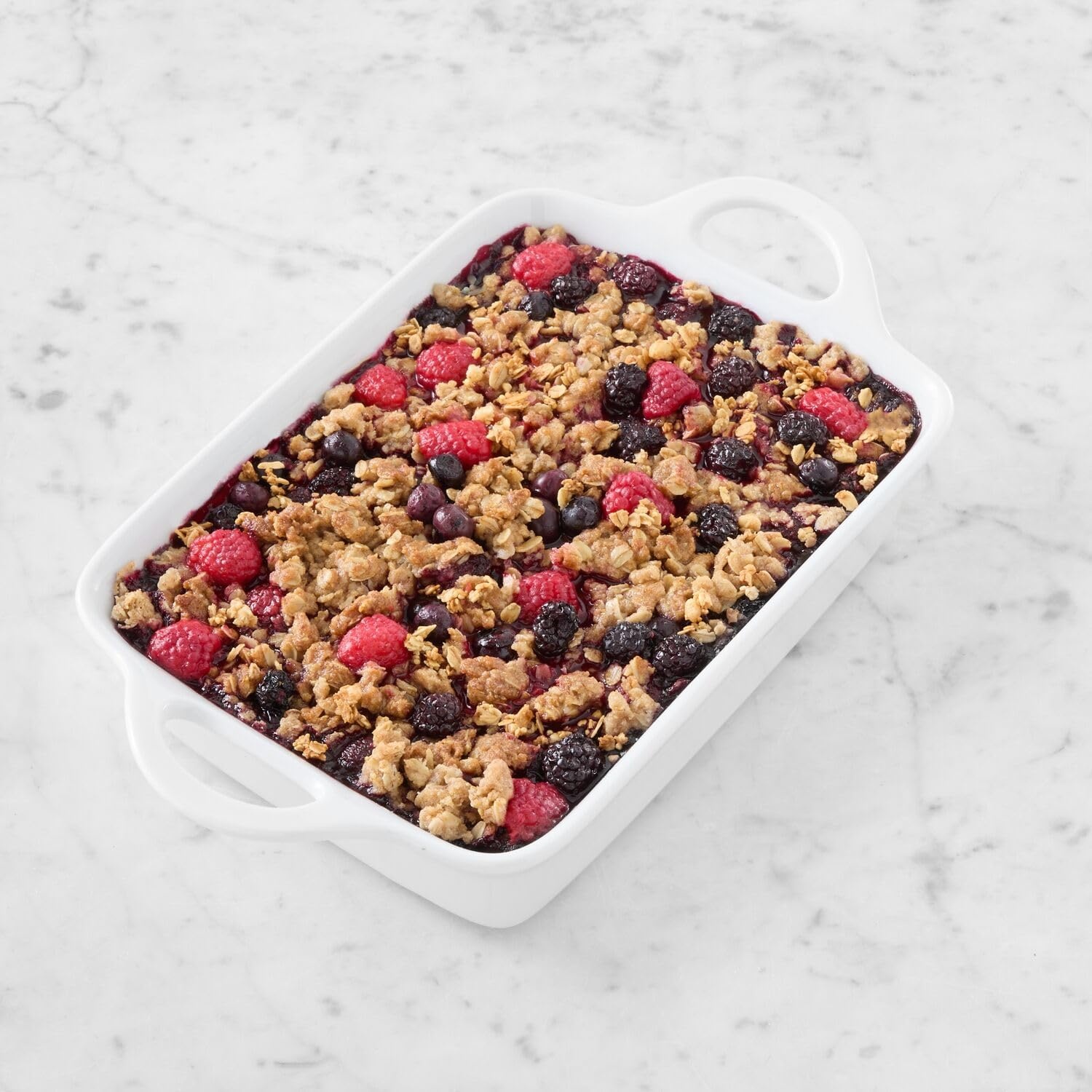 image:imageSur La Table 6 Qt Porcelain Baking Dish Rectangular Casserole Baker for Pasta Roasted Veggies ampamp Desserts Classic White Glaze Oven to Table Nesting Bakeware DishwasherWhite