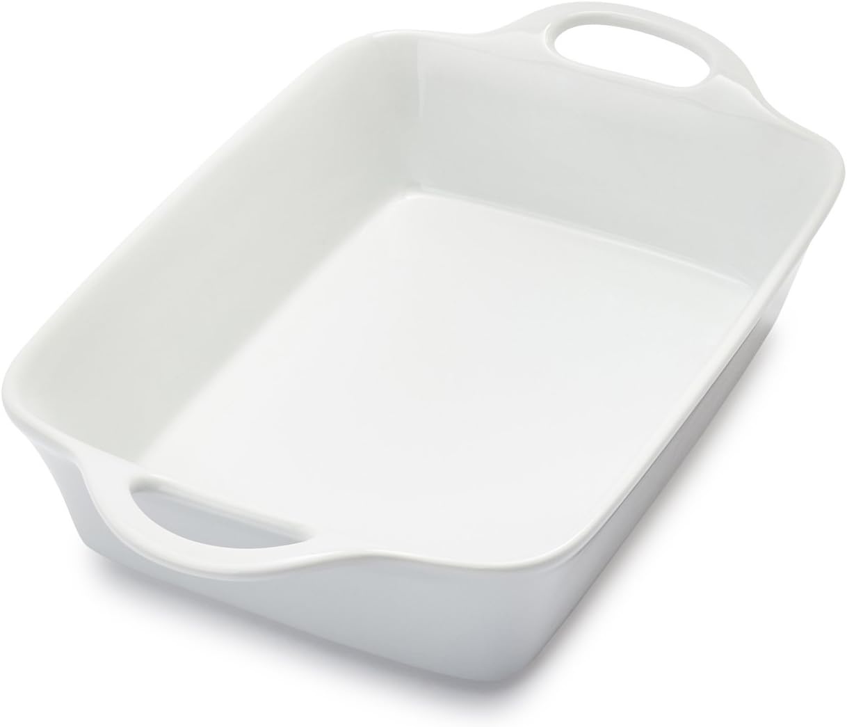 image:imageSur La Table 6 Qt Porcelain Baking Dish Rectangular Casserole Baker for Pasta Roasted Veggies ampamp Desserts Classic White Glaze Oven to Table Nesting Bakeware DishwasherWhite