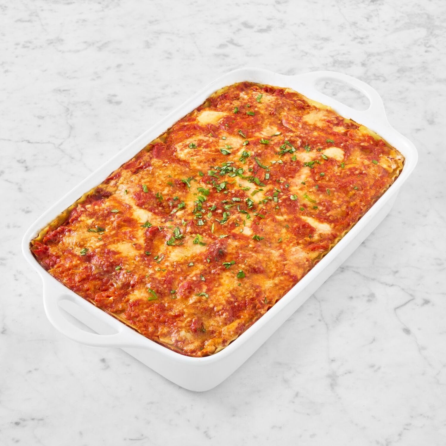 image:imageSur La Table 6 Qt Porcelain Baking Dish Rectangular Casserole Baker for Pasta Roasted Veggies ampamp Desserts Classic White Glaze Oven to Table Nesting Bakeware DishwasherWhite