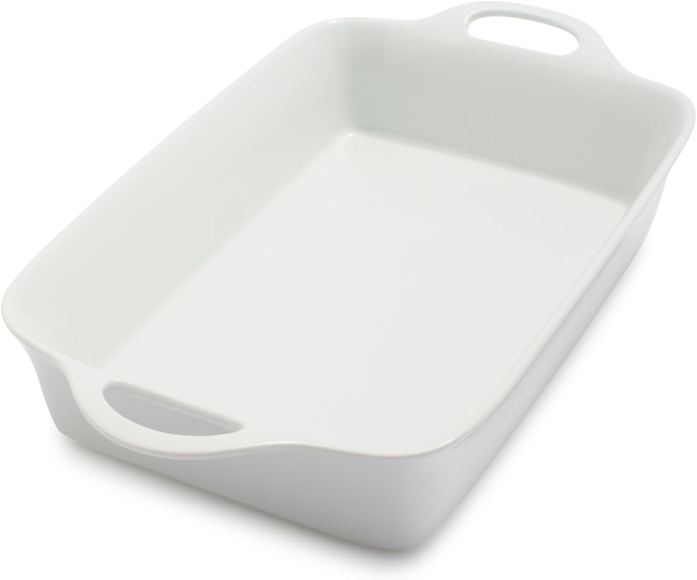 image:imageSur La Table 6 Qt Porcelain Baking Dish Rectangular Casserole Baker for Pasta Roasted Veggies ampamp Desserts Classic White Glaze Oven to Table Nesting Bakeware DishwasherWhite