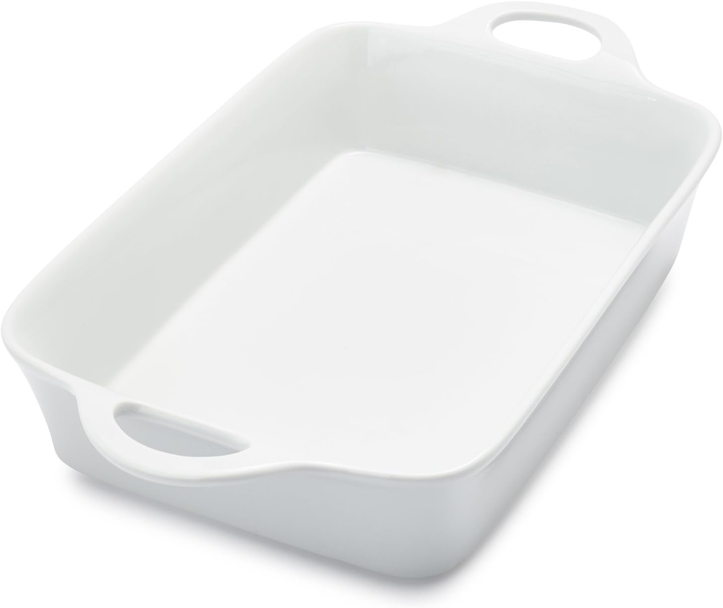 image:imageSur La Table 6 Qt Porcelain Baking Dish Rectangular Casserole Baker for Pasta Roasted Veggies ampamp Desserts Classic White Glaze Oven to Table Nesting Bakeware DishwasherWhite