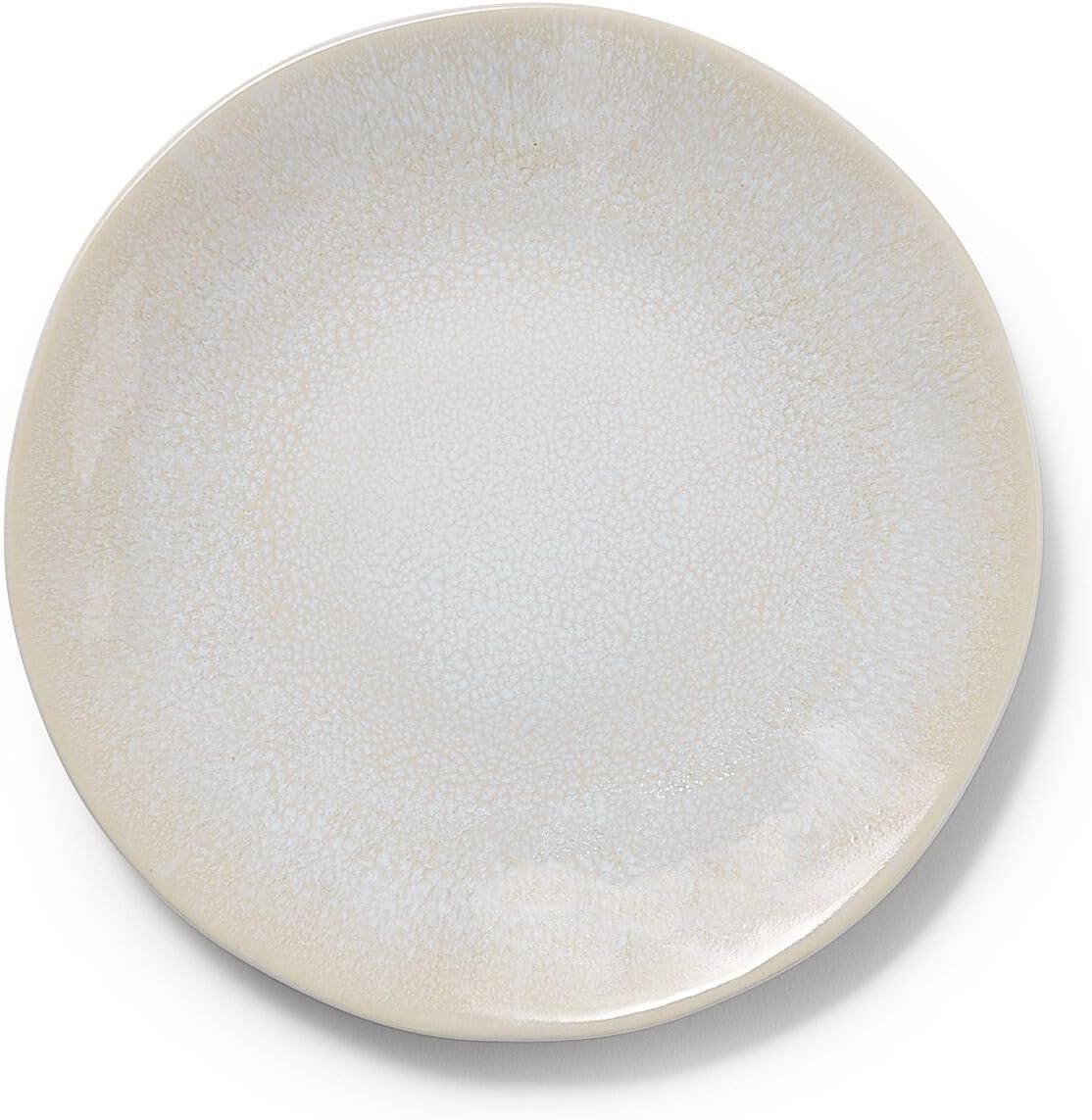 image:imageSur La Table Cloud Stoneware Dinnerware Set 12Piece Handcrafted Ceramic Collection Made in Portugal with Reactive Glaze Organic Design Dishwasher ampamp Microwave White