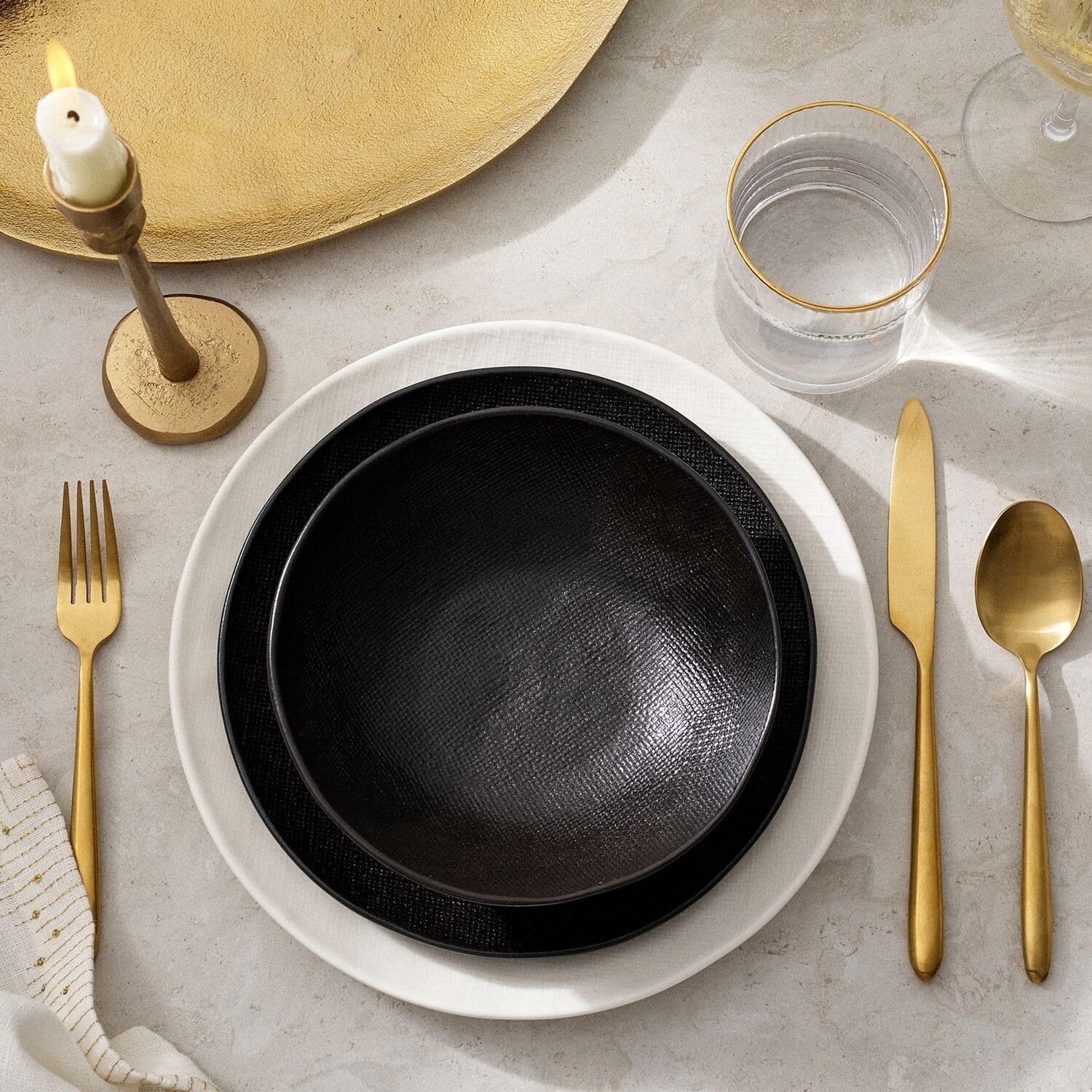 image:imageSur La Table Elemental Dinnerware Set 12 Pieces White