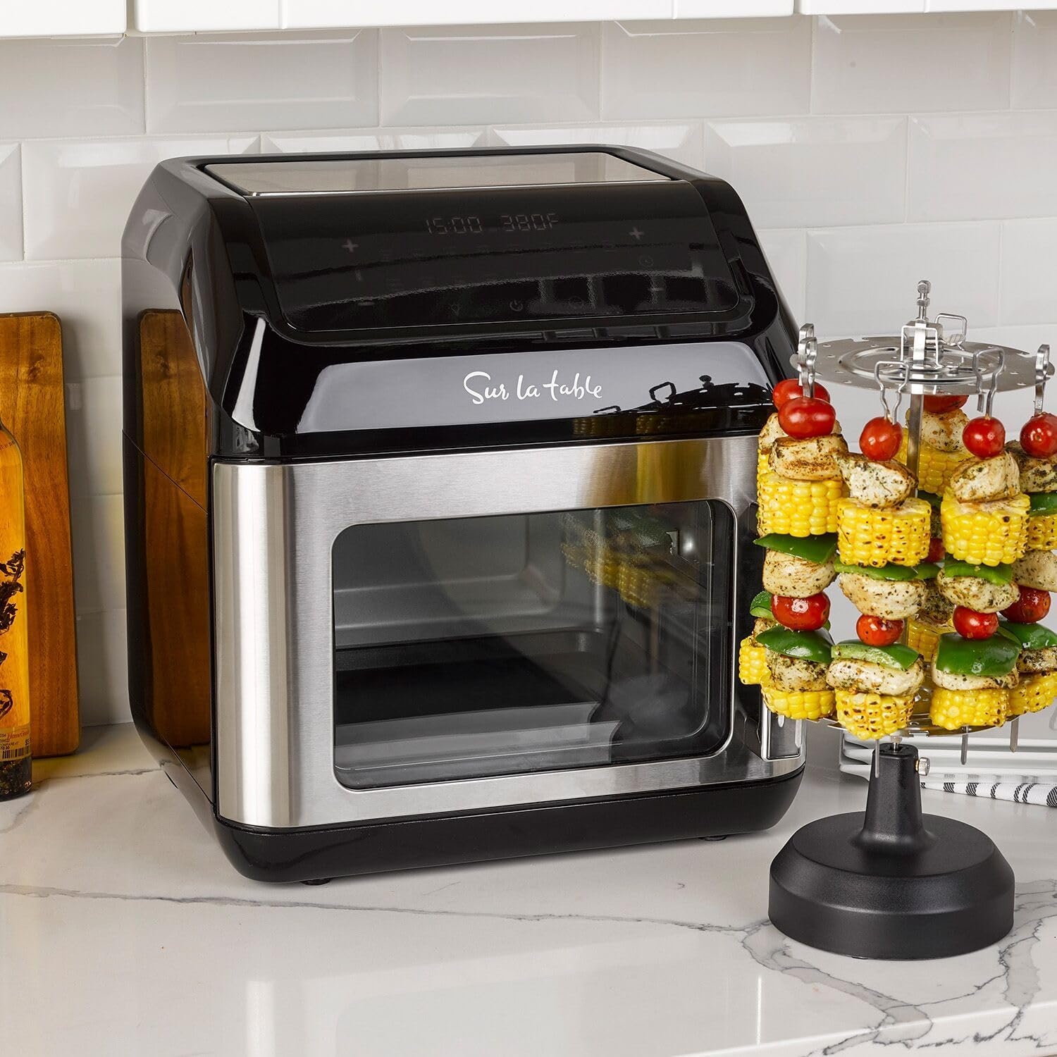 image:imageSur La Table Left Hinge MultiFunction Air Fryer 13 qt Black