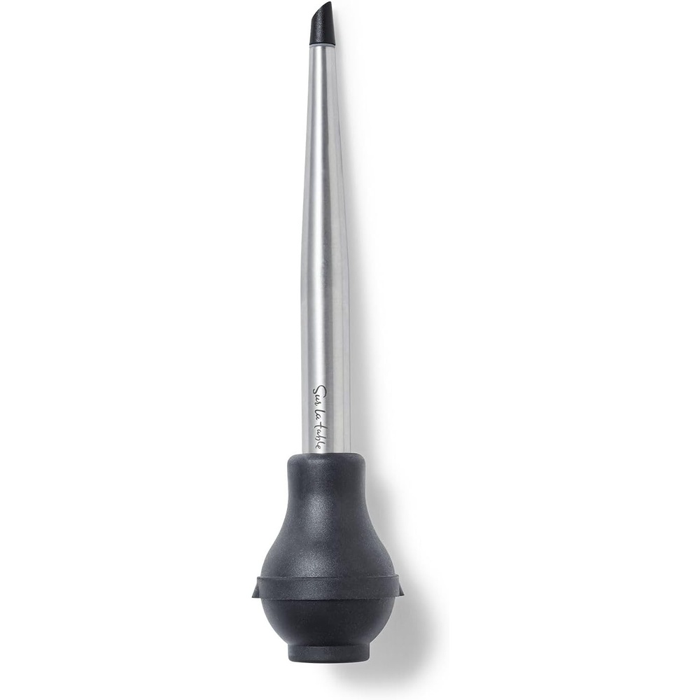 image:imageSur La Table Stainless Steel Baster Angled Nozzle with Removable Nylon Tip for Easy Basting ampamp Cleaning Dishwasher Turkey ampamp Roasting Tool