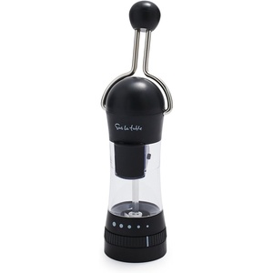Sur La Table Spice Ratchet Mill Grinder with 5 Coarse settings, Black(Black)