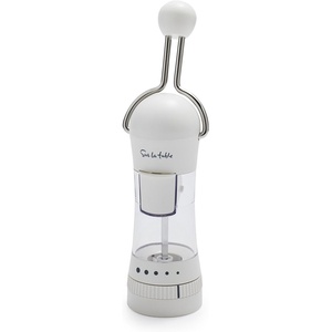 Sur La Table Spice Ratchet Mill Grinder with 5 Coarse settings, Black(White)